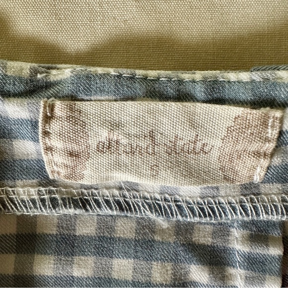 Blue Gingham Women's Mini Skirt - Picture 6 of 7